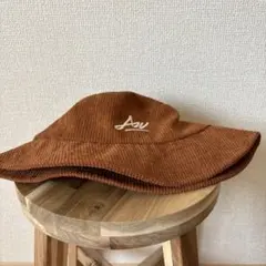 ブラウン コーデュロイ バケットハット