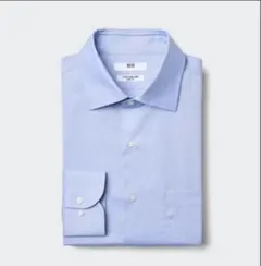 UNIQLO スーパーノンアイロンスリムシャツ L ライトブルー
