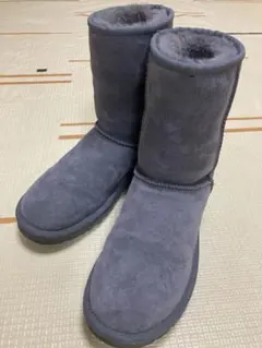 【値下げ】美品　UGG アグ　クラシックショート ムートンブーツ 24 グレー