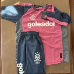 goleador ピステ セットアップ ピンク/ネイビー 薄手 長袖長ズボン