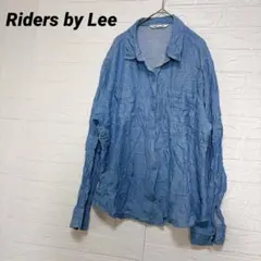 Riders by Lee デニム/シャンブレー長袖シャツ【XXL】