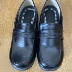 TOPVALU トップバリュ ローファー TV88242 黒 23.0㎝