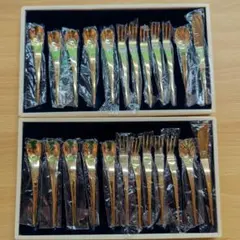 GRANDY ゴールド カトラリーセット スプーン フォーク まとめ売りのサムネイル