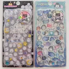 正規品 光る ジュエルプチドロップ ストーンつき 2枚セット B