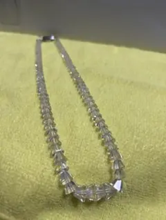 シルバー刻印入り　水晶ネックレス