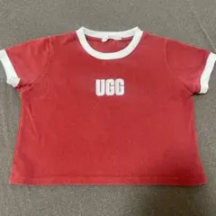 UGG 半袖 Tシャツ レッド ホワイト リンガー　ショート丈のサムネイル