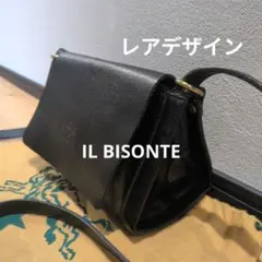 レア★IL BISONTE イルビゾンテ レザー ショルダーバッグ マチありのサムネイル