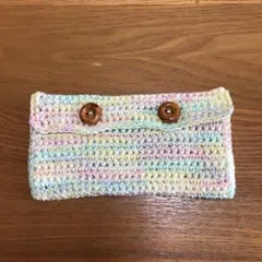 ハンドメイド   レース糸で編んだ眼鏡ケース