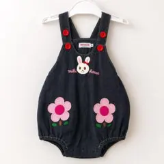 ミキハウス mikiHOUSE ダルマオール 80 70 美品 うさこちゃん