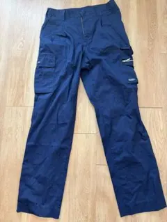 198 桑和　作業服★吸汗速乾★ツータックカーゴパンツ春夏素材使用　Mのサムネイル