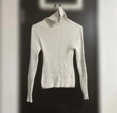 【値下げしました】GRL アイボリー 長袖タートルネックニット M