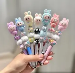 ラブブ ウサギキャラクターボールペンとターチペン2way ピンク（替芯一本付き）