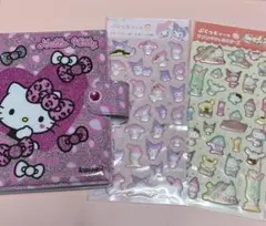 天*ば様 【ハローキティ】【シール帳完成品】【サンリオシール】2枚付き＋シール台