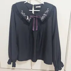 アクシーズファム　猫刺繍　ブラウス