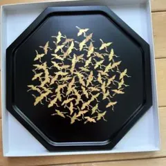 象彦　蒔絵盆　新品未使用 新品未使用品〉 象彦 漆器 八角形盆 金色の鶴 京都 - メルカリ