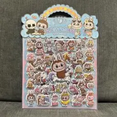 ボンボンドロップ 立体シール LABUBU ぷっくりシール ラブブ ステッカー