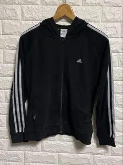 アディダス「クライマ365 (Clima365)」パーカー　ブラック　サイズＬ