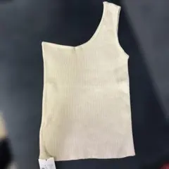 fifth アイボリー 片肩タンクトップ M