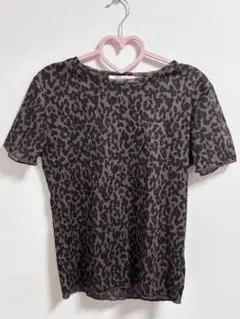 MOUSSY レオパード柄 半袖カットソー