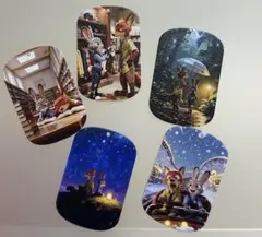 ズートピア プレートキーホルダー5枚セット