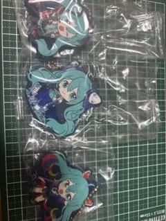 初音ミク ガンダム　ラバーマスコット　3個セット