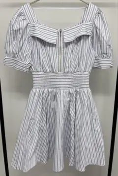 リエンダ リボンスリーブフレアミニワンピース M