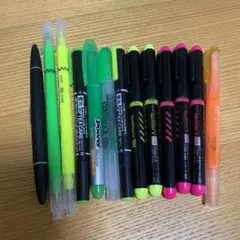 色んな蛍光ペンセット✨️13本おまとめ