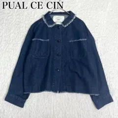 極美品 PUAL CE CIN ピュアルセシン デニムジャケット フリンジのサムネイル