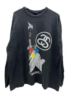 00s STUSSY 自由の女神 NEW YORK ロングスリーブTシャツ