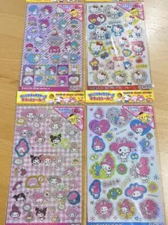 サンリオキャラクターズ　キラッとシール　4枚セット　新品未開封　マイメロディ