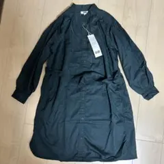 【140】ユニクロユー　ギャザーシャツワンピース