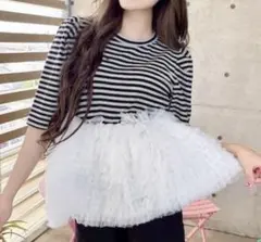 Bibiy. FRANCINE TULLE TEE GRAY Bibiy風 - メルカリ