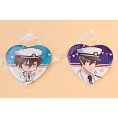 ブルーロック マリンルック ハート 缶バッジ 糸師 凛 等身 SD