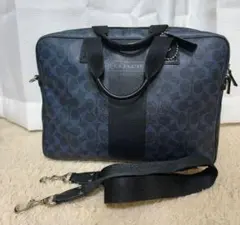 コーチ シグネチャー 2way ビジネスバッグ ブリーフケース A4 PC　中古