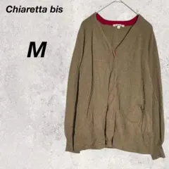 カーディガン　ブラウン　 Vネック　M　スナップボタン　薄手　羽織り　重ね着