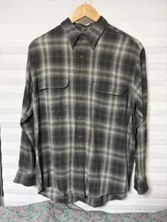 J.Crew 巨人タグ 長袖シャツ グレー系 オンブレチェック柄
