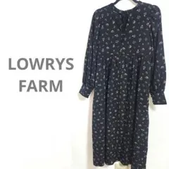LOWRYS FARM 前後着用可能２ＷＡＹハナガラワンピース 花柄 スリット
