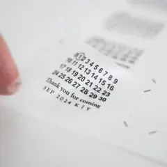 マルジェラ風 透明 ラベルシール ウェディング