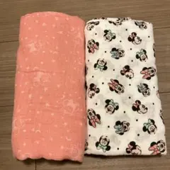 aden+anais ディズニー　ミニー　モスリンコットンおくるみ　2枚セット