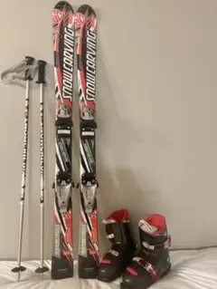 子供用スキー板 ブーツ ストックセット