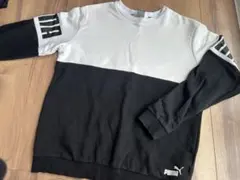 PUMA 長袖トレーナー 160cm ホワイト/ブラック