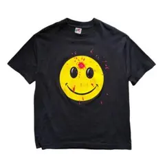90s ぶち抜きスマイル ヴィンテージ Tシャツ L - メルカリ