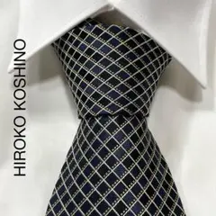 TG3667 HIROKO KOSHINO チェック シルク ネクタイのサムネイル