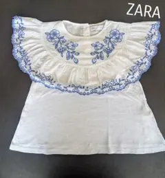 ZARA KIDS フリル付き半袖シャツ 134