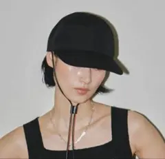 TODAYFUL leather cord capレザーコードキャップ ブラックのサムネイル