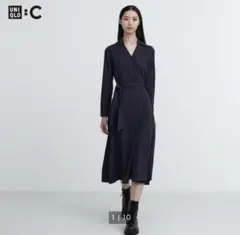 UNIQLO C プリントラップワンピース（長袖） M