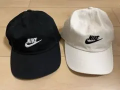 【美品】NIKE Club Cap ホワイト ブラック M/Lサイズ