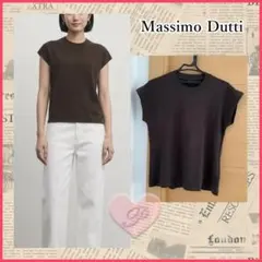 【Massimo dutti】フレンチスリーブコットンTシャツのサムネイル