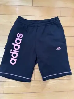 adidas ハーフパンツ 黒/ピンク　130cm