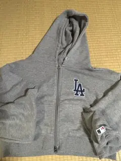 MLB LA Dodgers ジップアップパーカー グレー